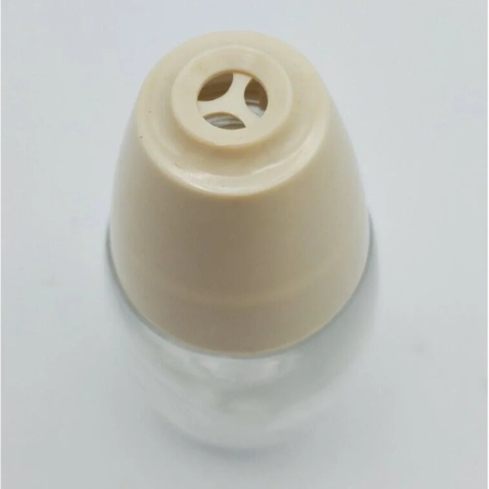 Vintage Gemco Ware the Pick One Toothpick Dispenser‎ Holder Almond Plastic Glass